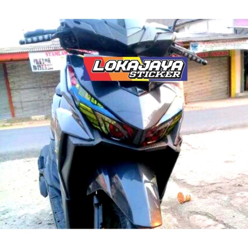 STIKER LAMPU VARIO LED 125/150 VARIASI MATA ELANG HEADLAMP SEIN VARIO