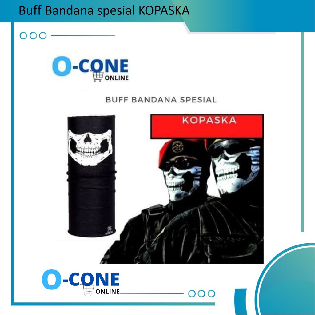 buff masker bandana spesial skull tengkorak kopaska