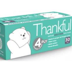 THANKFUL earloop daily Kids  face mask 4 ply .,