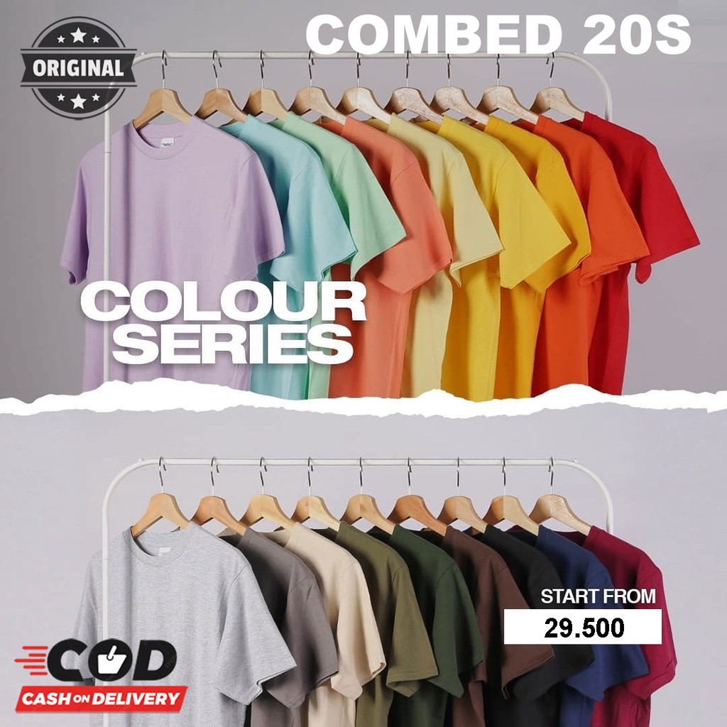 Kaos Polos combed 20s, Kaos Polos O neck, Kaos Polos Catton Combed