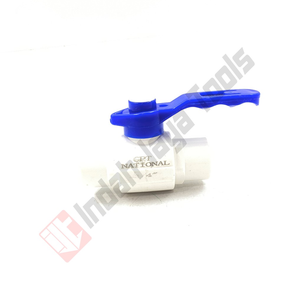 CPT NATIONAL Ball Valve PVC Plastik 0.75 Inch 3/4 Stop Kran Quality