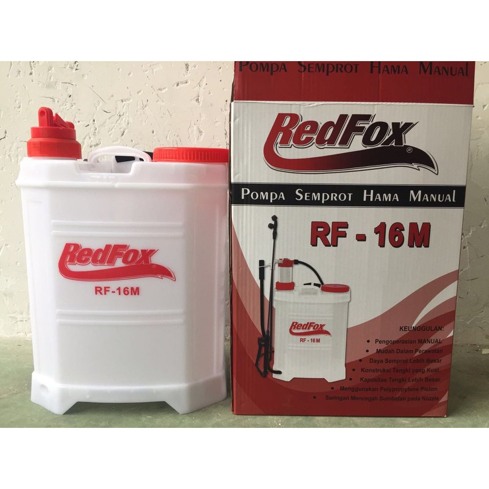 Redfox Pompa Semprot Hama Manual 16 L Tengki/Tangki Semprot Hama Pompa Solo RF-16M