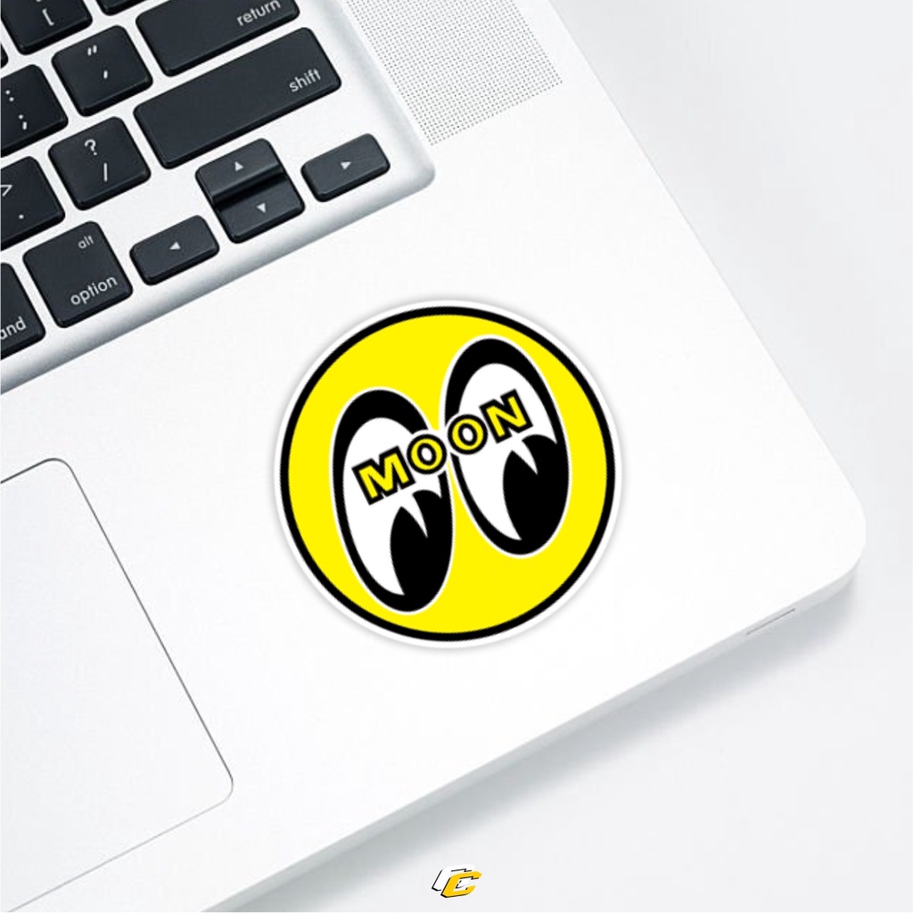

MOON EYES LOGO STICKER | stiker laptop helm motor mobil universal