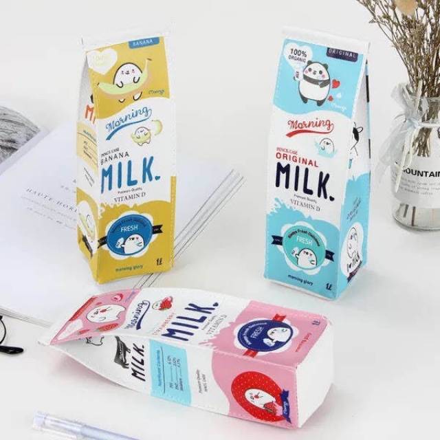 

Pensil case/ kotak pensil model kokat susu/ kotak pensil