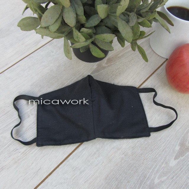 Masker Kain 3 Lapis Tissue Polos MicaWork