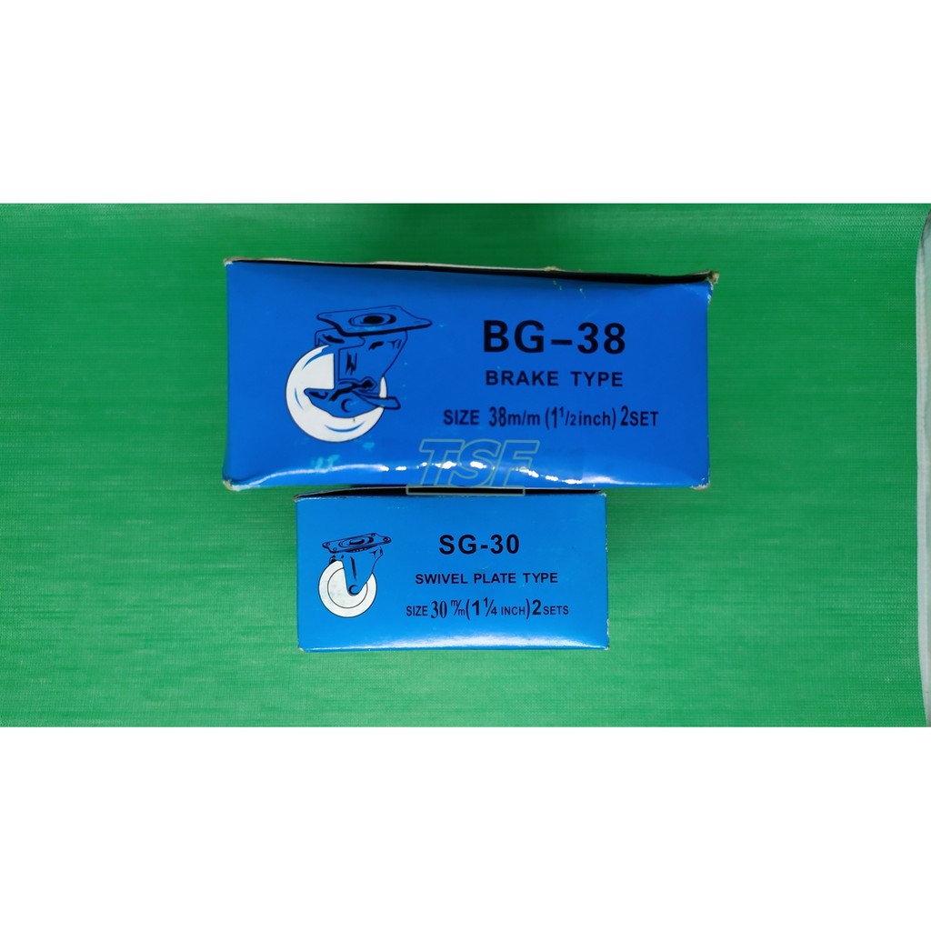 Roda Caster / Caster Nylon / Roda Putih Besar / Kecil / Roda Plastik