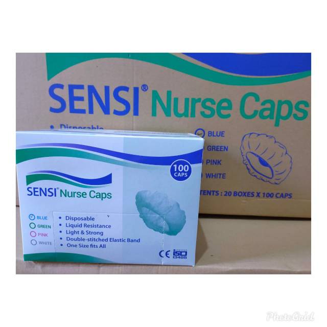 Nurse Caps Hair Net Sarung Penutup Kepala isi 100 SENSI