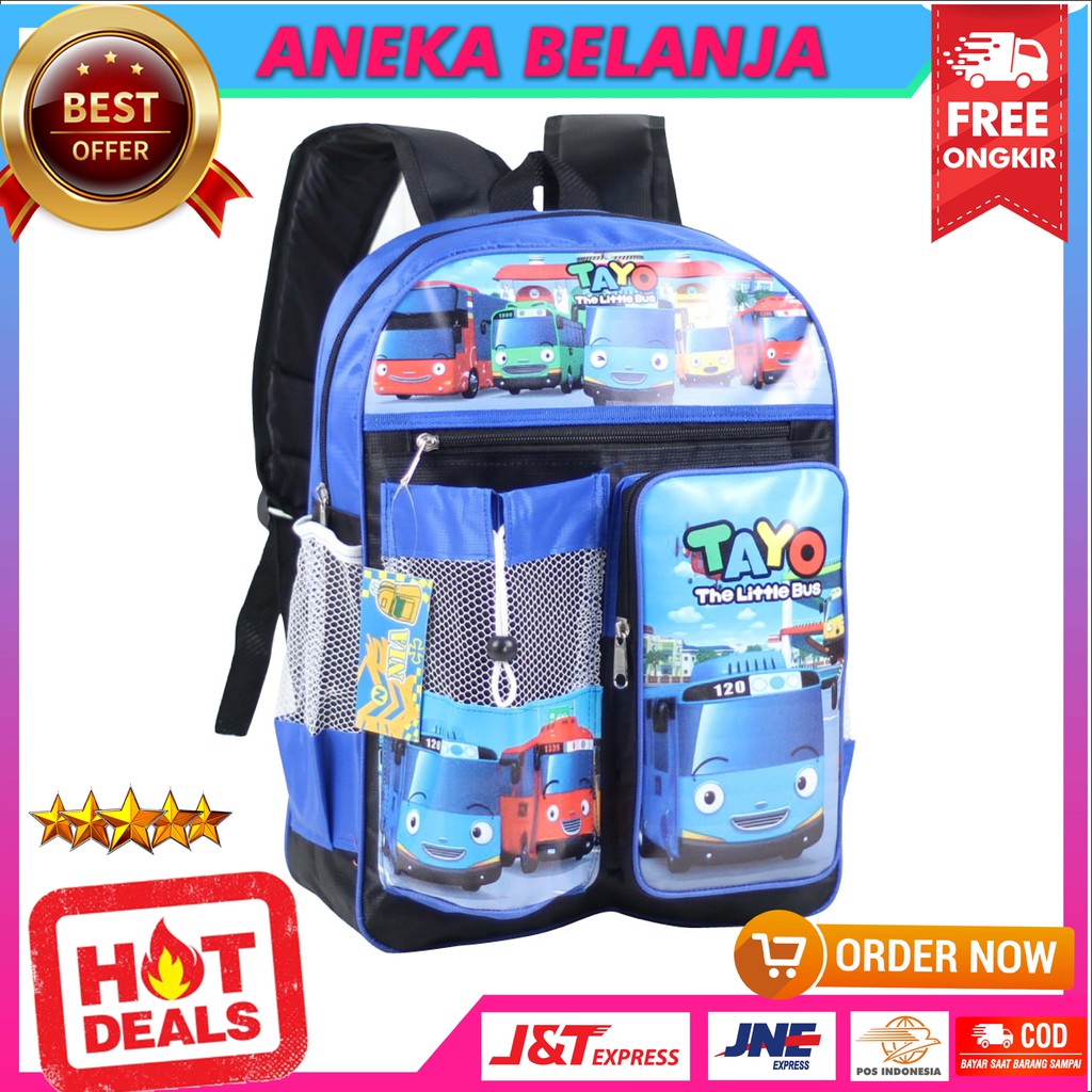 TAS RANSEL ANAK RESLETING ATAS LITTLE BUS TAS SEKOLAH ANAK COWOK MURAH MULTIFUNGSI BERKUALITAS