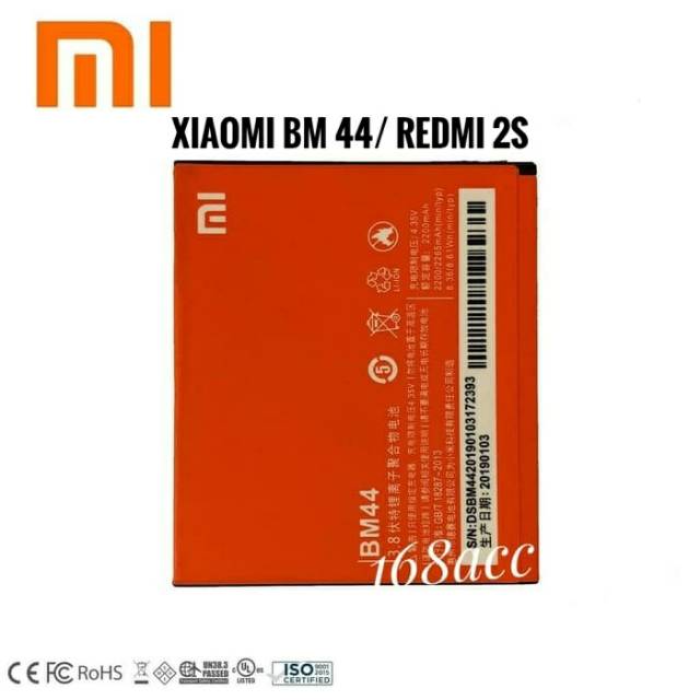 Baterai Batere Xiaomi Redmi 2s Redmi 2 BM44 Batre Xiaomi BM 44 Redmi 2 Battery Redmi 2s