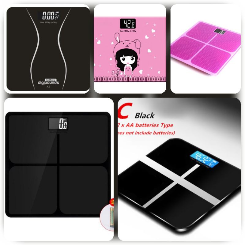 [PROMO] Timbangan Badan Digital Home Scale 180KG with Temperature Sensor