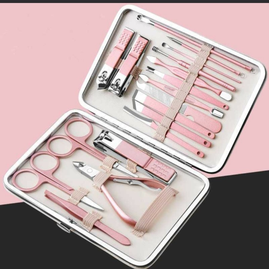 Biutte.co Nail Art Set Gunting Kuku Manicure Pedicure 18 PCS