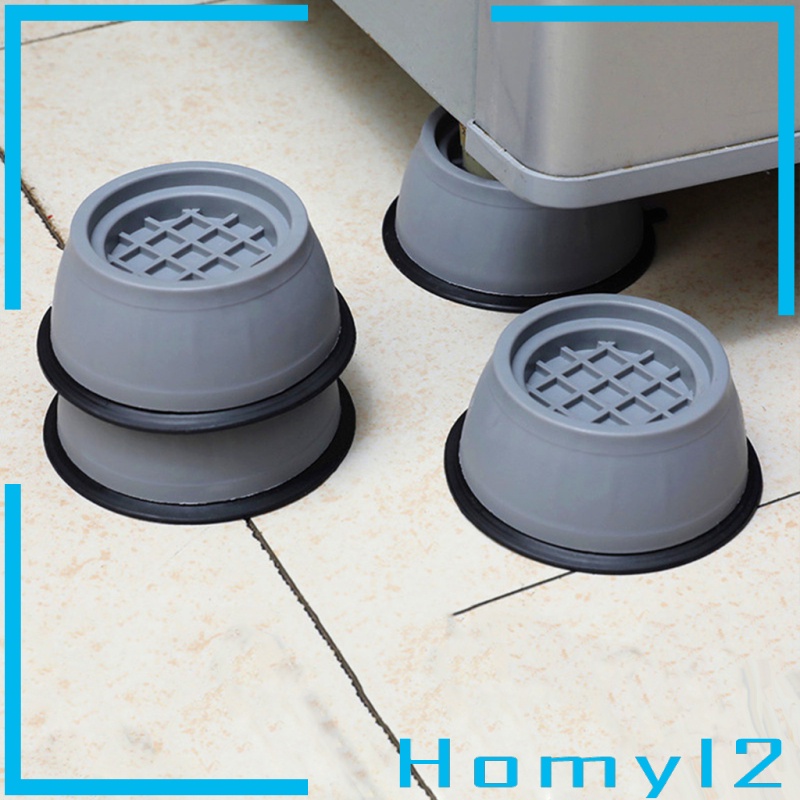 [HOMYL2] 4x Anti Vibration Feet Mat Washing Machine Antivibration Pads Tumble Dryers