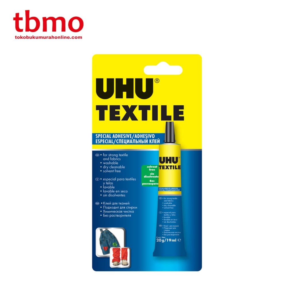 

UHU Textile Fabric Glue 19ml 140300