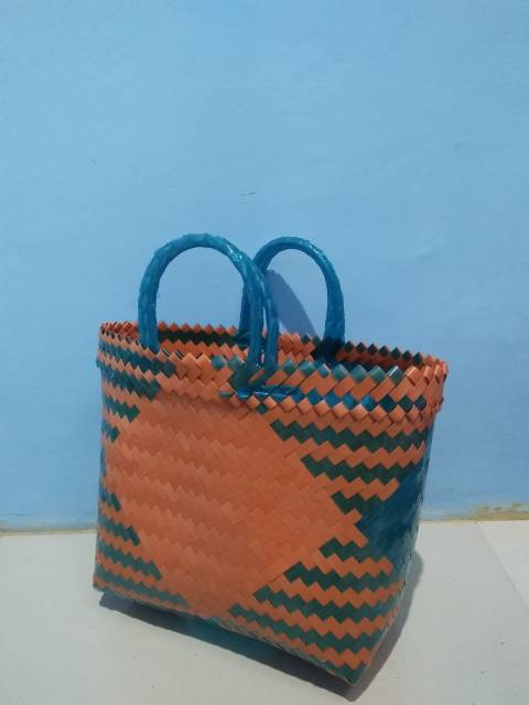 TASANYAMANJR.SHOP - Tas anyaman kaca TANGGUNG