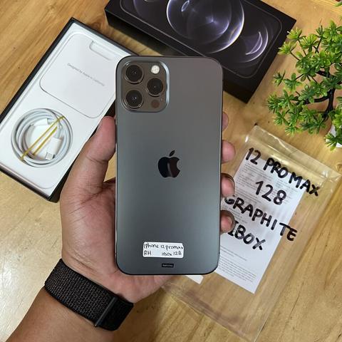 iPhone 12 Pro Max 128GB Graphite Like new Garansi resmi iBox 22 oktober 2022