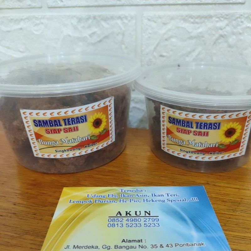 

Sambal Terasi siap saji Bunga Matahari Singkawang