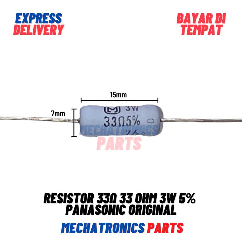 Resistor 3Watt 5% Panasonic Panasonik Original