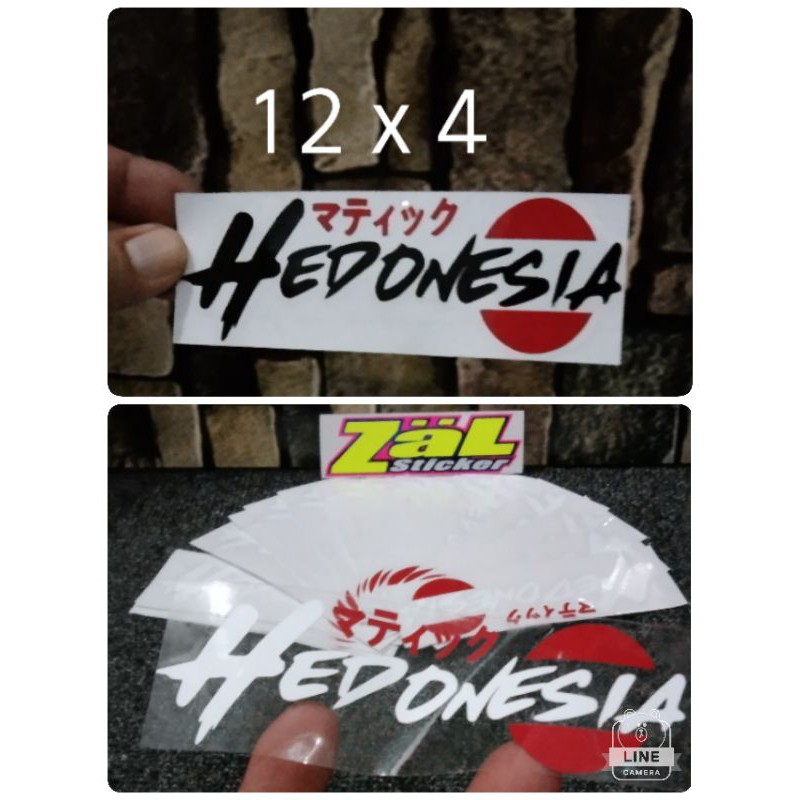 

sticker cutting HEDONESIA kanzi