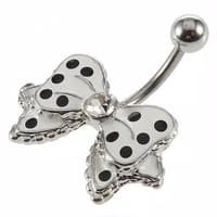 RBI Anting Perut Pita Polkadot Stainless Steel Navel Body Piercing