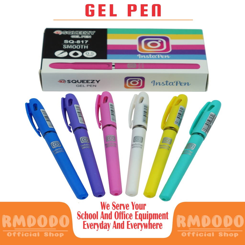 

Rmdodo Pulpen Gel Instapen 0.5mm / Pen Tinta / Pen Gel / Bolpoin / Pena Hitam