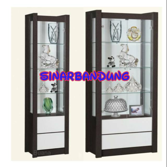 LEMARI HIAS KACA PAJANGAN MINIMALIS BANDUNG