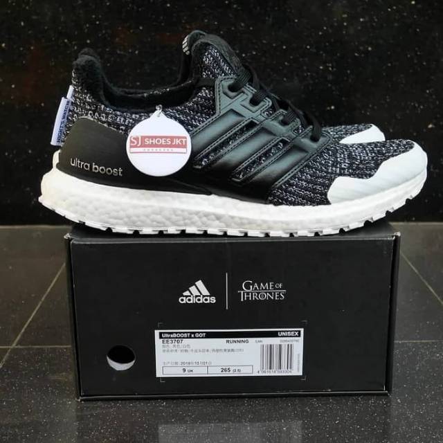 ADIDAS ULTRABOOST GAME OF THRONES NIGHT WATCH 100% UA BNIB