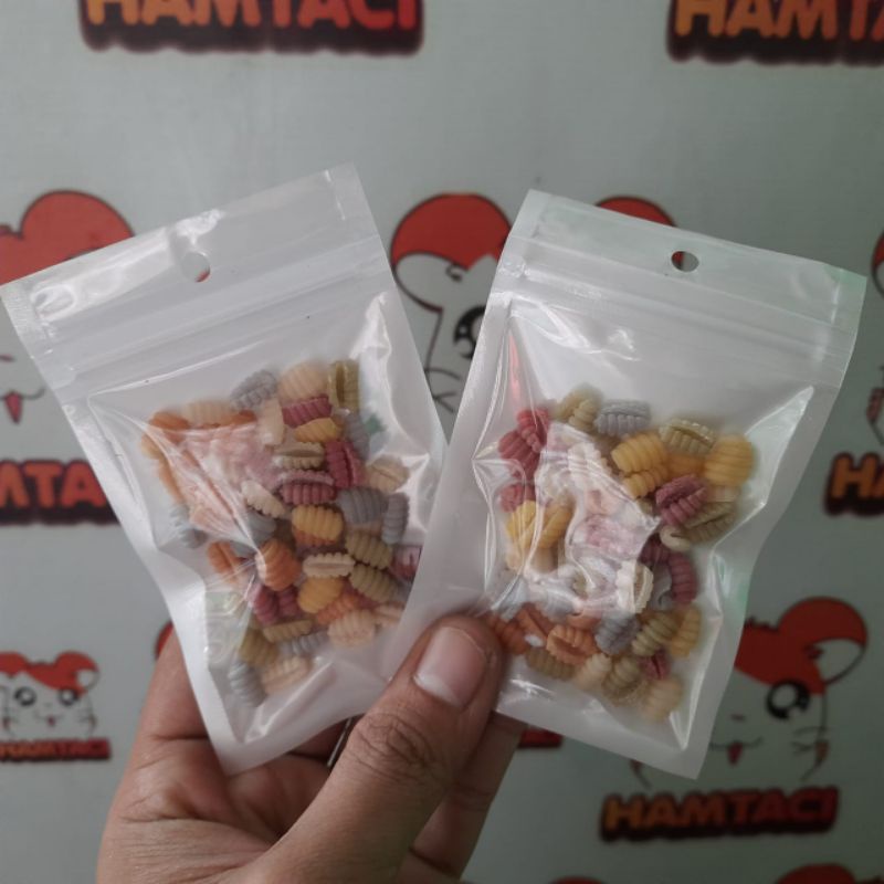 GNOCHETTI RAINBOW VEGAN/SNACK HAMSTER SAYURAN/MAKANAN HAMSTER LEPAS SAPIH(3MINGGU)