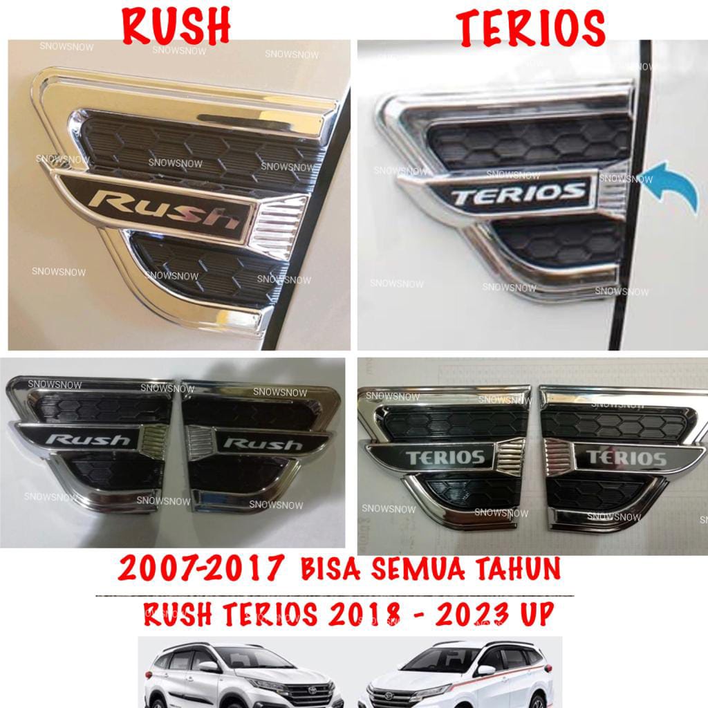 Side Vent Samping Rush Terios Lama Old 2007 2010 2015 2018 2020 2022 2023 Activo