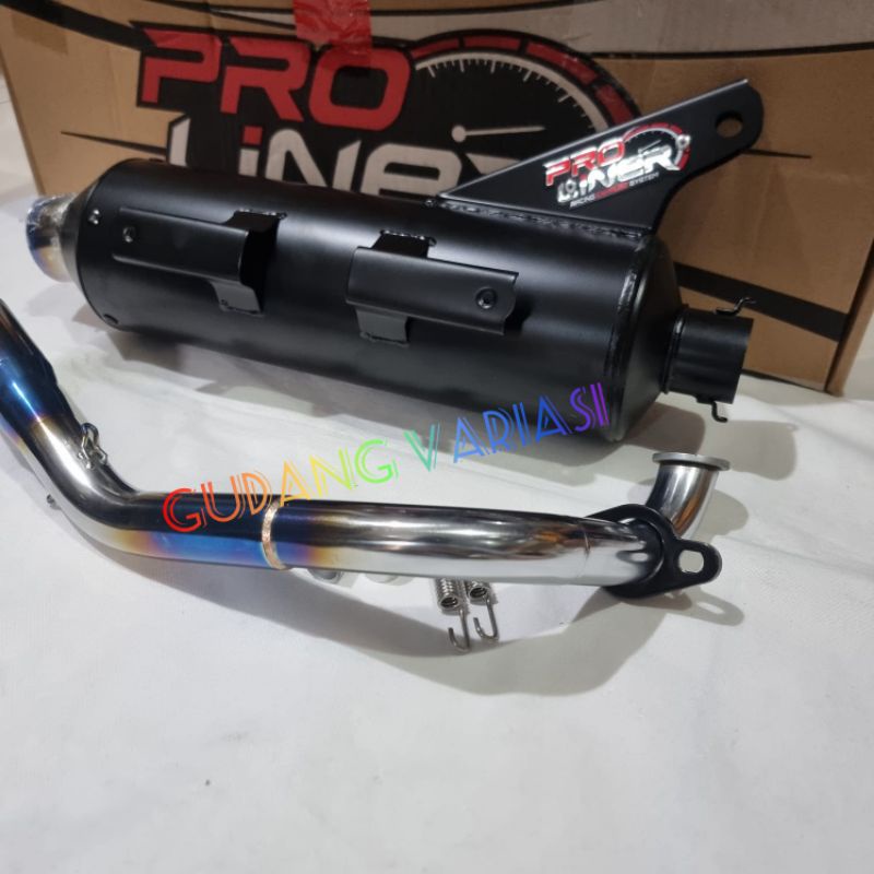 KNALPOT STANDAR RACING TSUGI TSUKIGI PRO LINER BEAT SCOOPY VARIO 110 LEHERAN BLUE