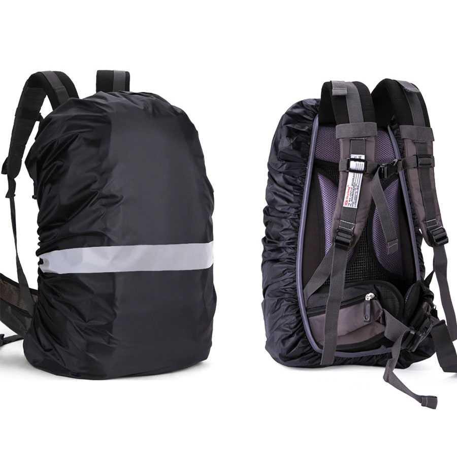 Rain Cover Tas Ransel Backpack Dengan Reflektor 30-40L / Mantel Tas Cover Ransel Anti Air Hujan