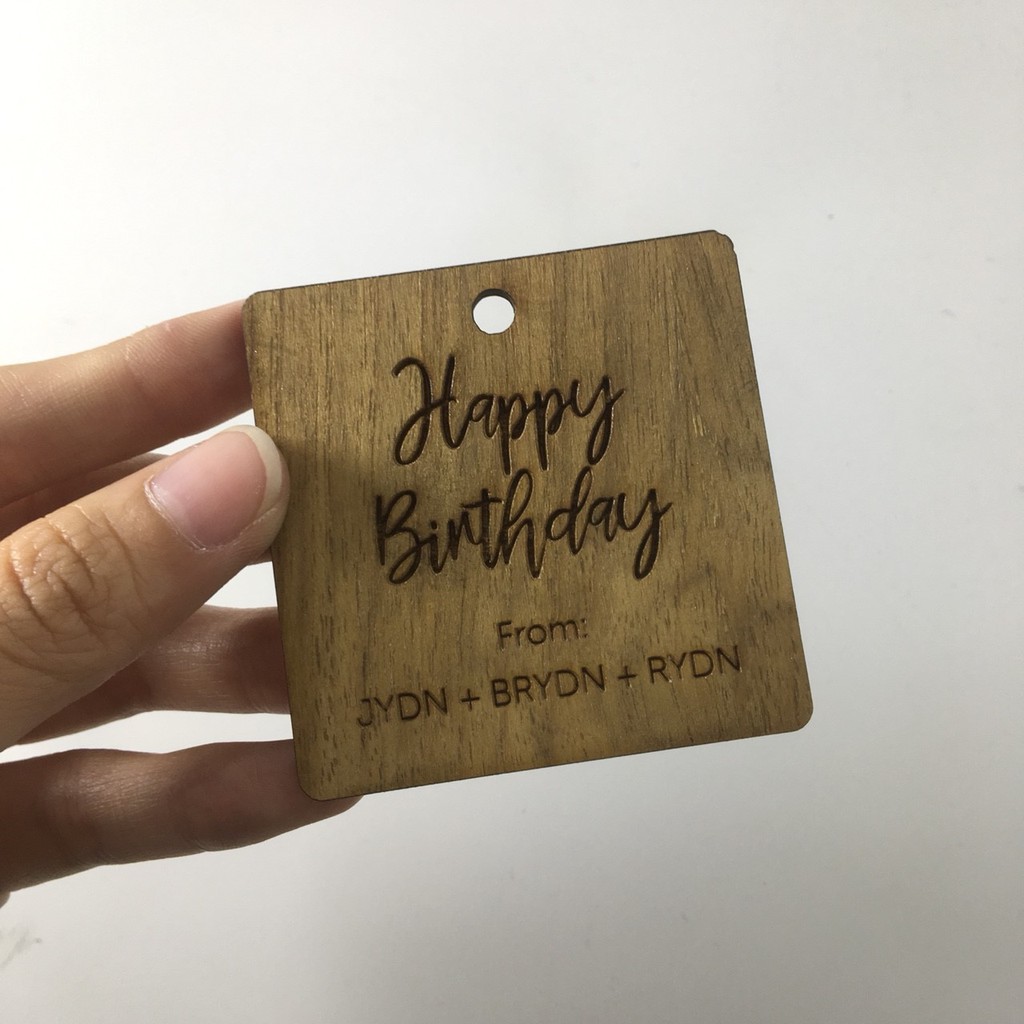 Hang Tag | Birthday | 4 x 4 cm