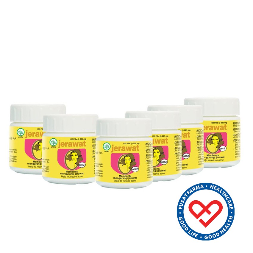 

Borobudur Herbal Jerawat Pil Obat Jerawat Bersih Darah Alami 6 botol