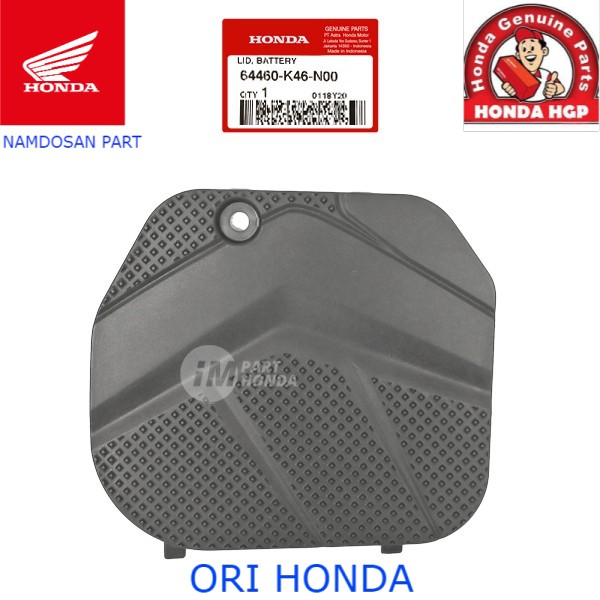 Ahm 64460-K46-N00 Lid Battery Cover Tutup Accu Aki Vario 110 Fi 2014 Non eSP Stater Berisik