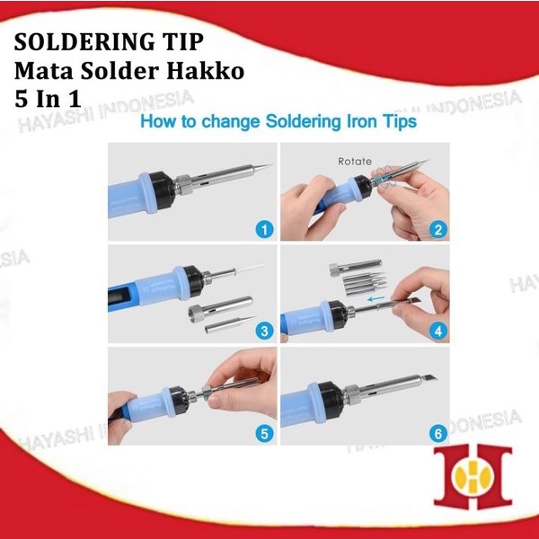 Mata Kepala Solder Station Tool 936 936A 900M 908S Ujung Iron Tip Head