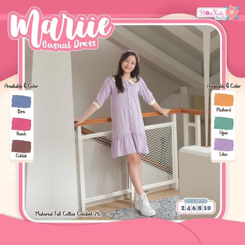 Marie dress anak perempuan by flowkids