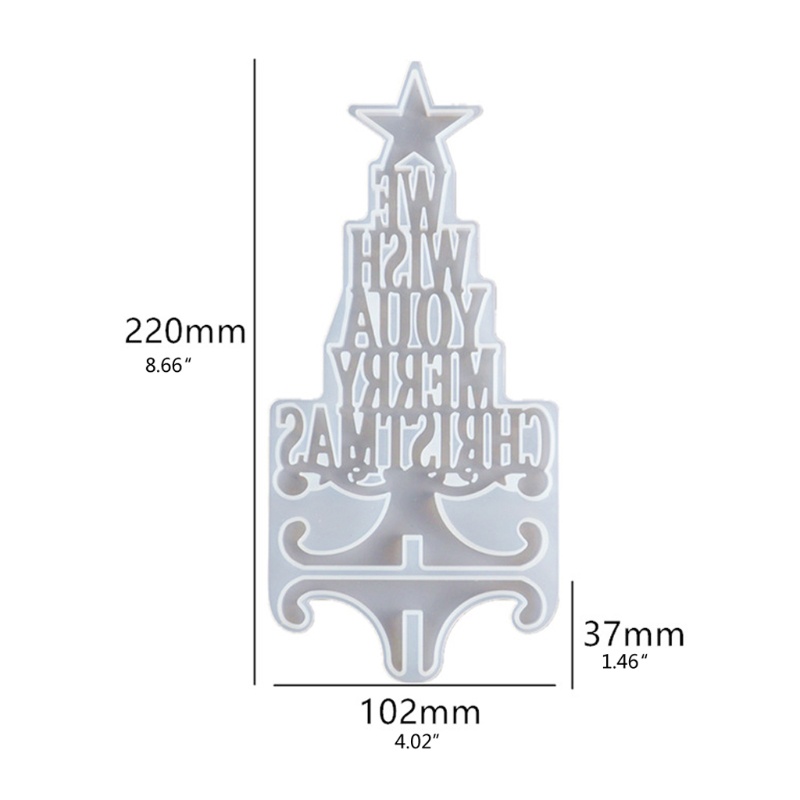 SIY  Christmas Tree Ornaments Epoxy Resin Mold Merry Christmas Home Decor Art Mould