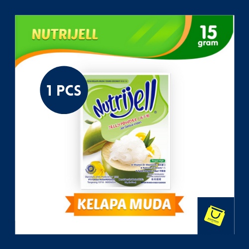 

Nutrijell Reguler Kelapa Muda / Agar-agar Rasa Kelapa Muda / Jelly Powder / Nutrijel / 15gram/Forisa