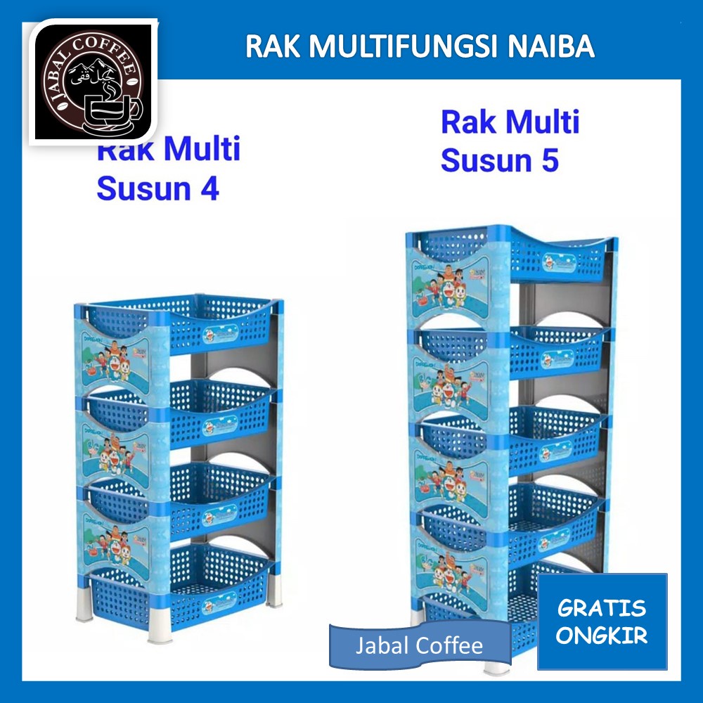 Rak Susun Empat Naiba / Rak Multi Fungsi Naiba Karakter &amp; Generic