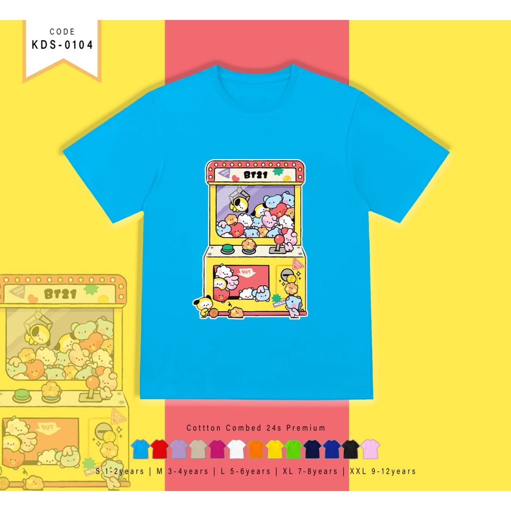 KAOS ANAK-ANAK 1-12TAHUN / T-SHIRT KIDS BT211- CATHCING DOLL / REAL