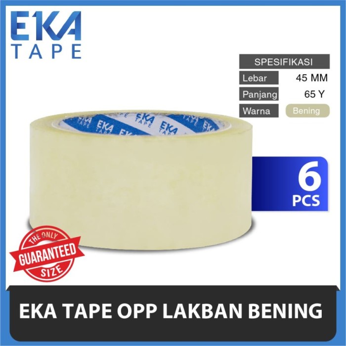 

Promo Bulan Ini Paket 1 Slop Isi 6 Pcs Ekatape Opp Lakban Bening 45 Mm X 65 Yard Murah