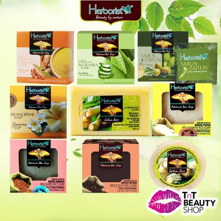 Herborist Natural Bar Soap Sere | Beras Putih | Beras Merah | Beras Hitam | Curcuma | Herboris