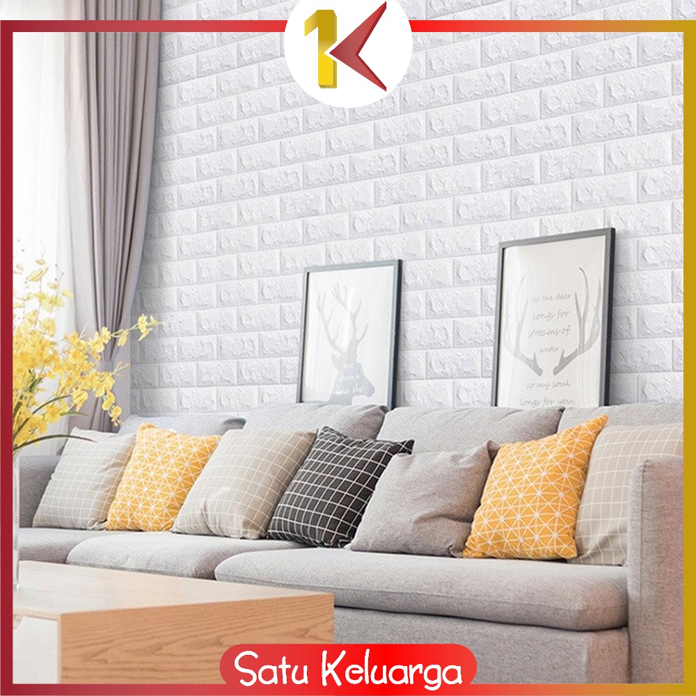 SK-C211 Wallpaper Dinding Foam 3D 20 METER / Wall Stiker Dinding Motif Bata / Walpaper Dinding Kamar-7