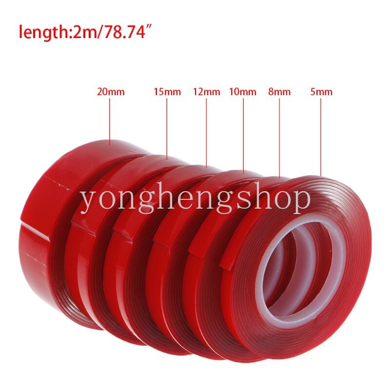 Double Tape Akrilik Gel Transparan Multifungsi Panjang 2m