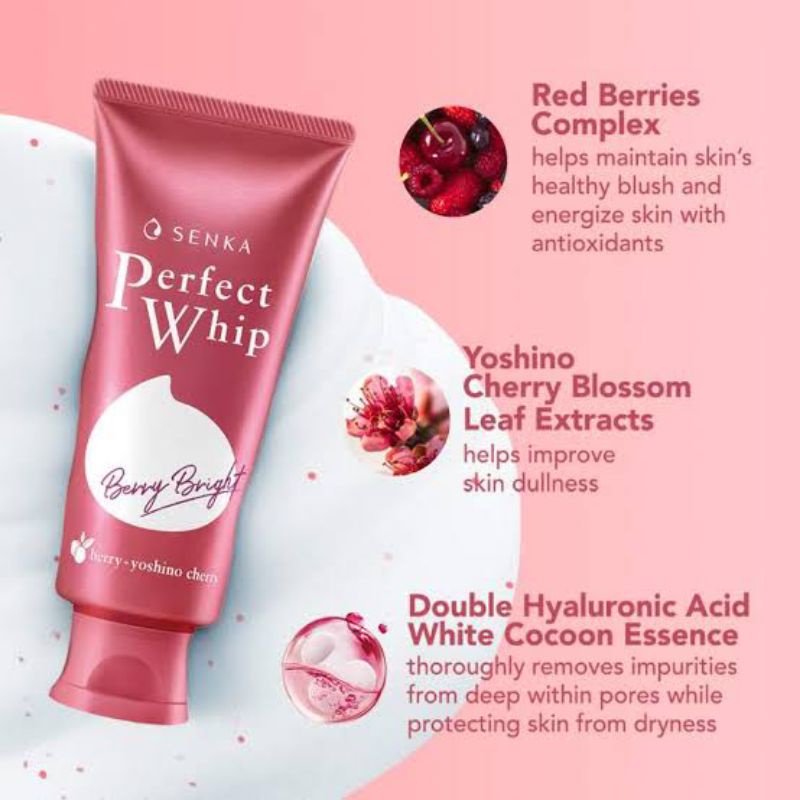 Senka Perfect Whip Berry Bright