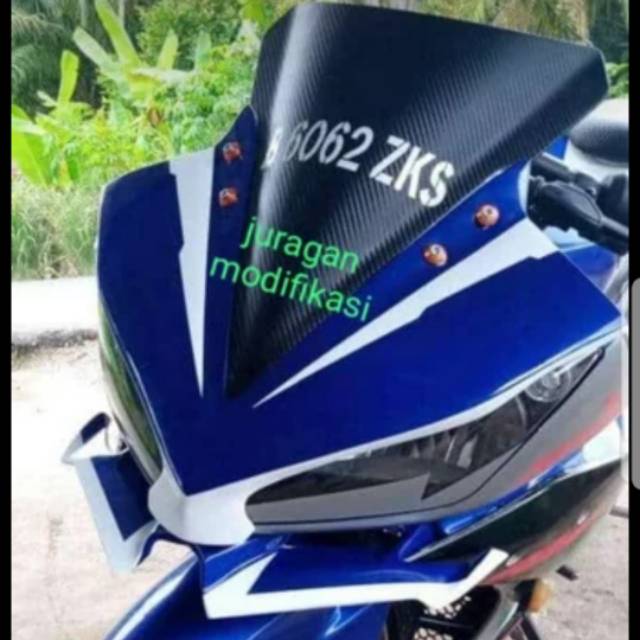 kedok r15 plus winglet yamaha r15 cover lampu topeng
