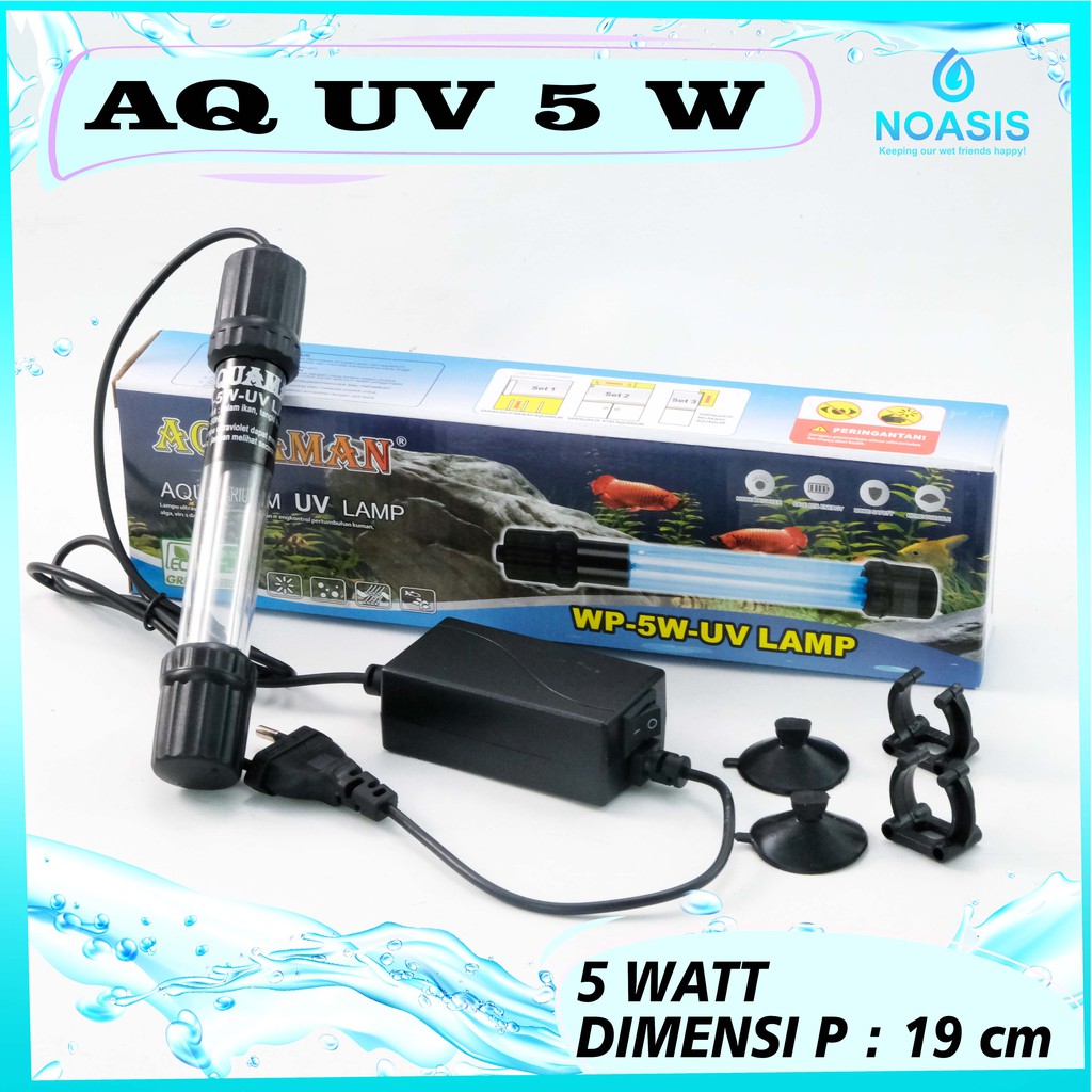 LAMPU UV ULTRAVIOLET AQUARIUM AQUAMAN 5 , 7 , 9 , 11 ,13 ,15 , 20 WATT