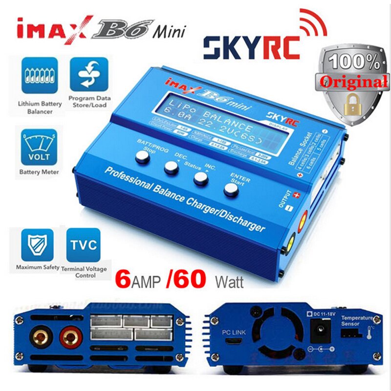 Charger baterai SKYRC imax b6 mini Original lipo lithium  aki nicd nimh dll