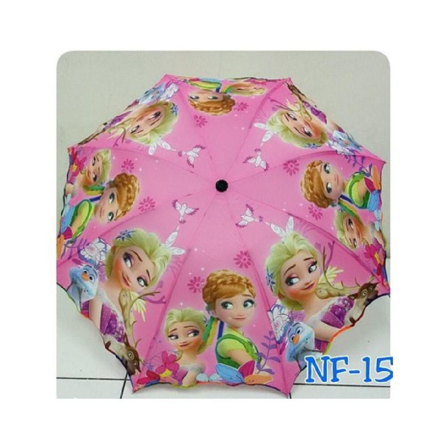 PAYUNG LIPAT NF-15 PINK MOTIF KARAKTER KARTUN motif karakter kartun