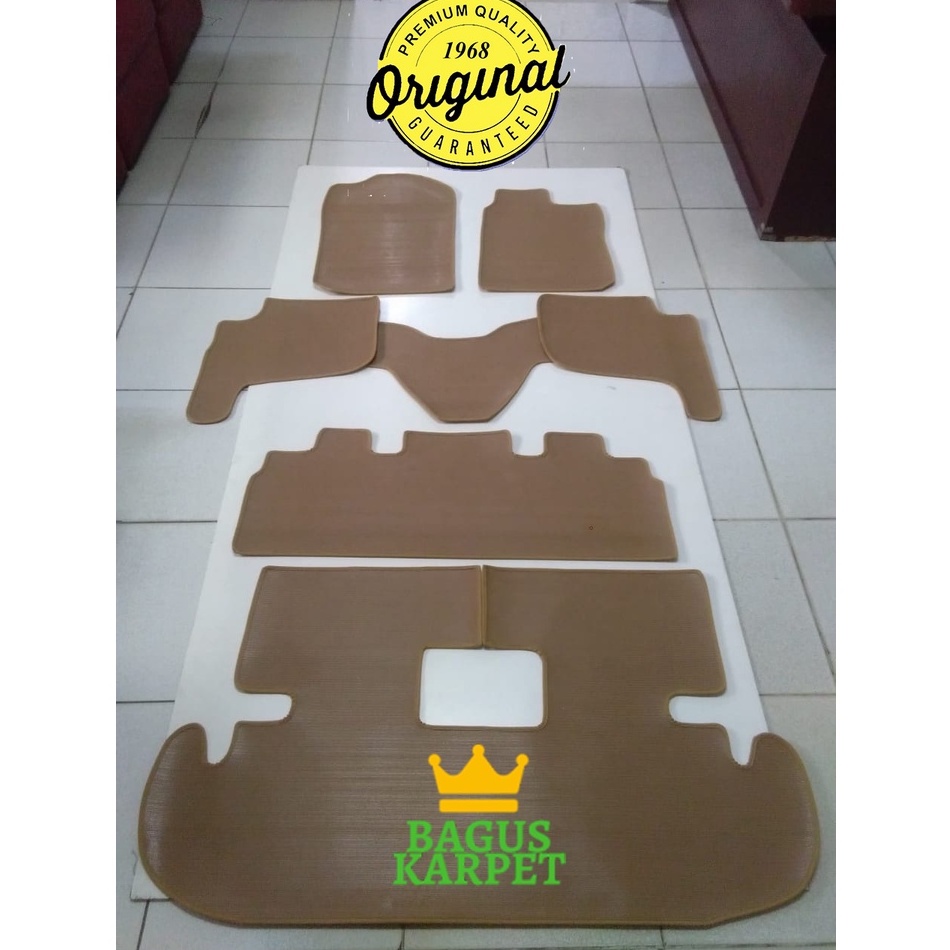 BagusKarpet - Karpet Karet Mobil Daihatsu Xenia 2019-2021 Coklat Tipe Jahit Fullset