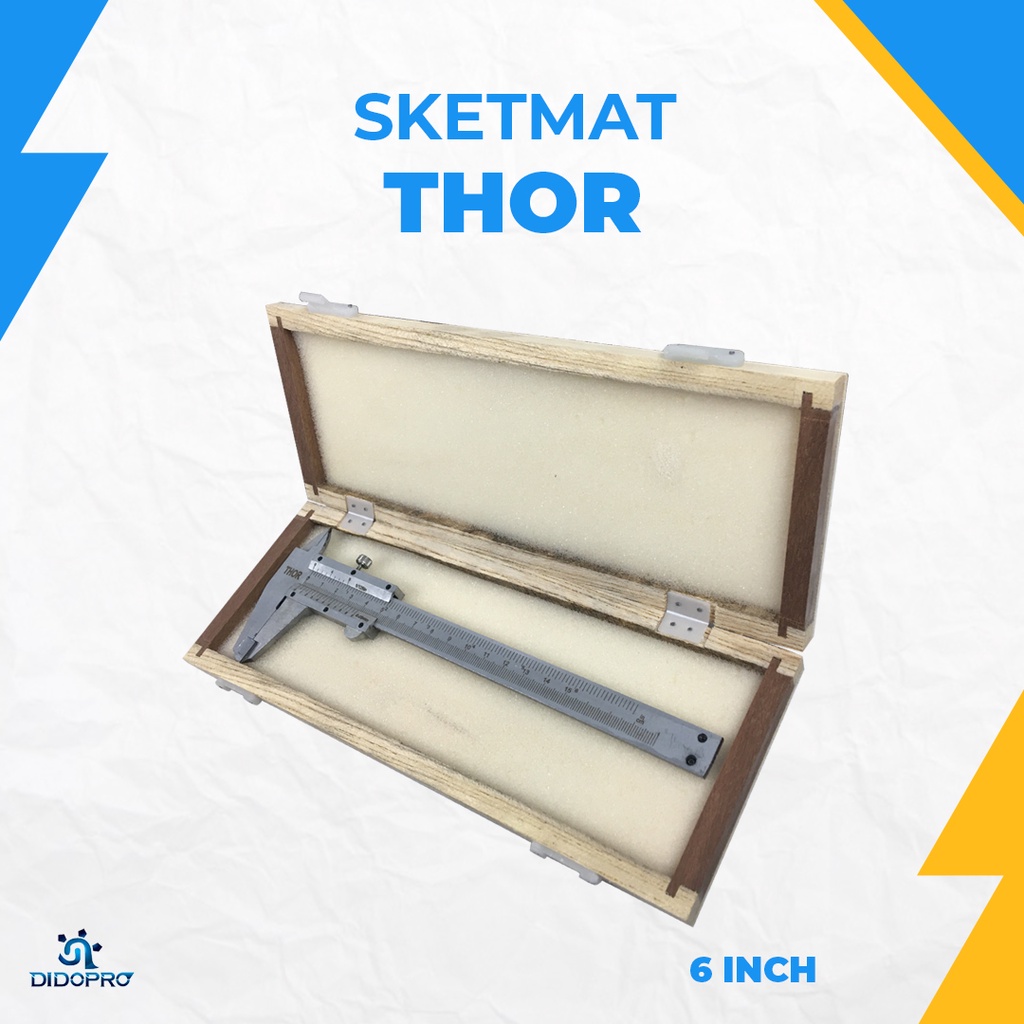 Sigmat Besi Jangka Sorong Thor Vernier Caliper Jangka Sorong 6 inch